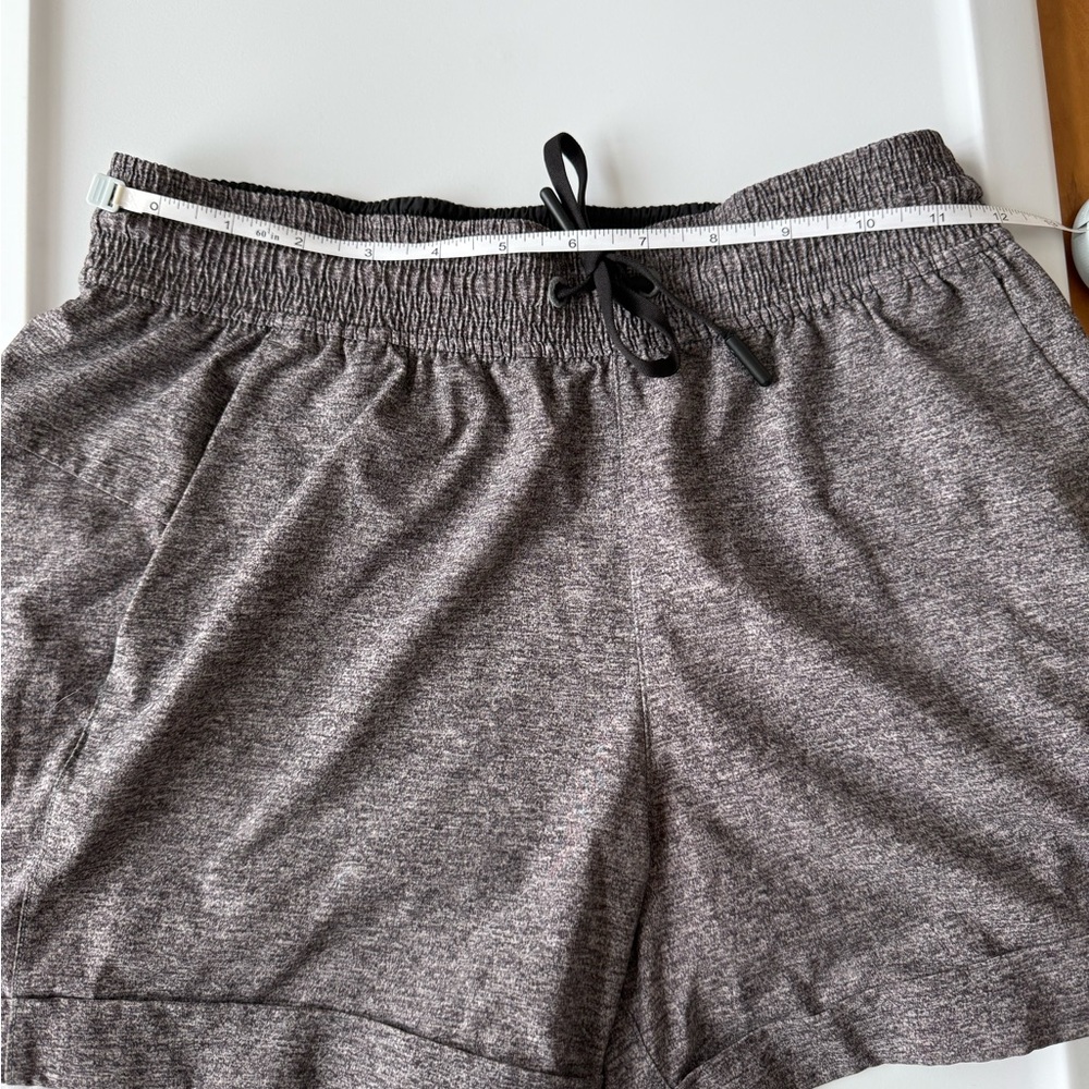 Gray Lululemon Cuffed Drawstring Shorts